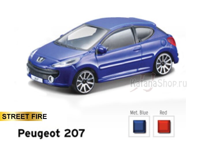 модель Peugeot 207 (красный)